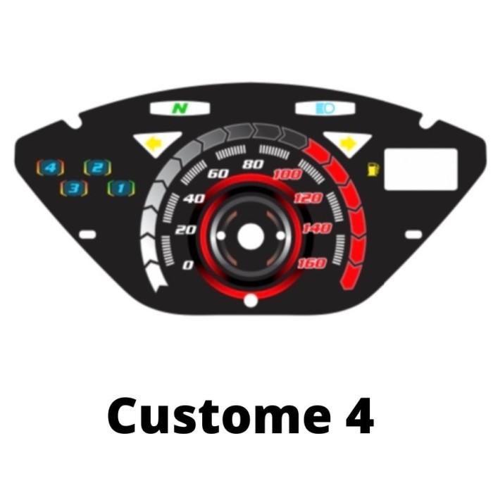 custome panel speedometer Honda supra x 125