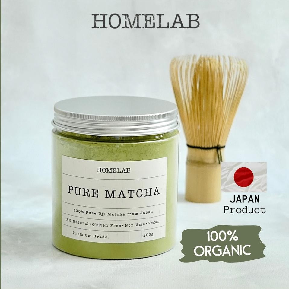 

Homelab Pure Uji Matcha Japan - Bubuk Matcha Grade - 200G
