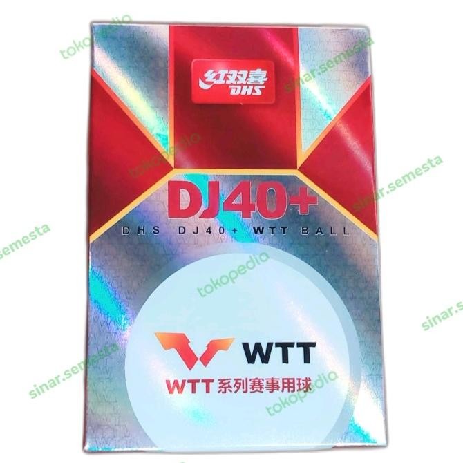 Siap Kirim Bola Pingpong DHS WTT ORIGINAL Bola tenis meja putih