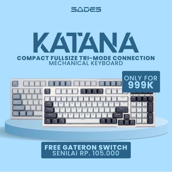 Keyboard - SADES KATANA Wireless 96% Mechanical Keyboard