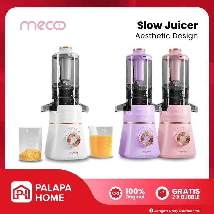 NEW Mecoo Slow Juicer Blender Buah Mecco Tanpa Ampas Low Watt Juser Meco