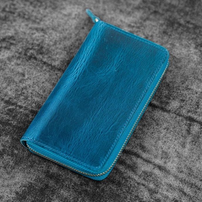 

NEW GALEN LEATHER Leather Zippered 3 Slots Pen Case