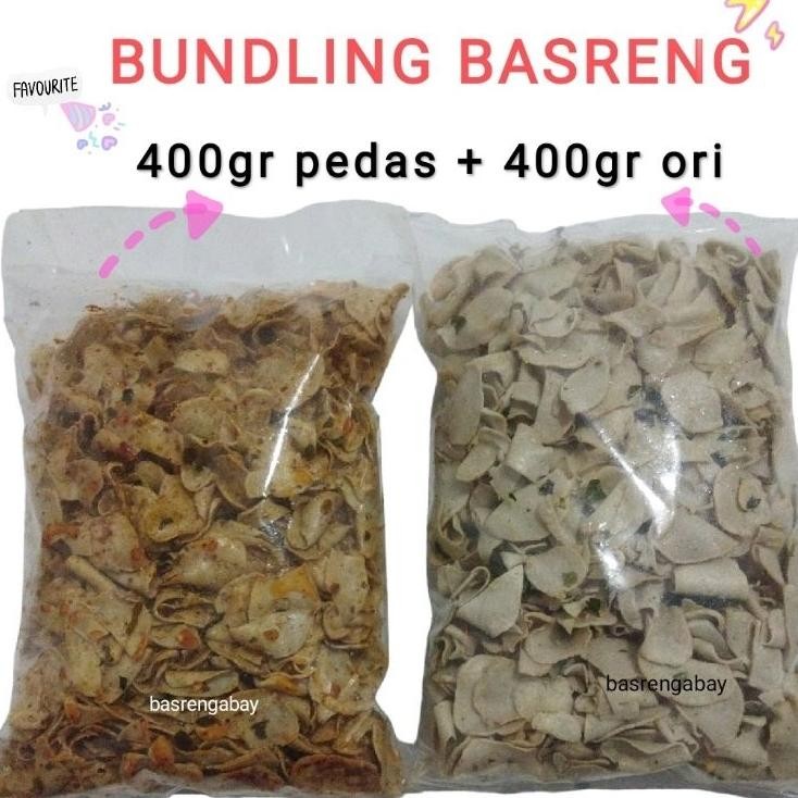 

Bundling Keripik Basreng Daun Jeruk 400Gr Pedas + 400Gr