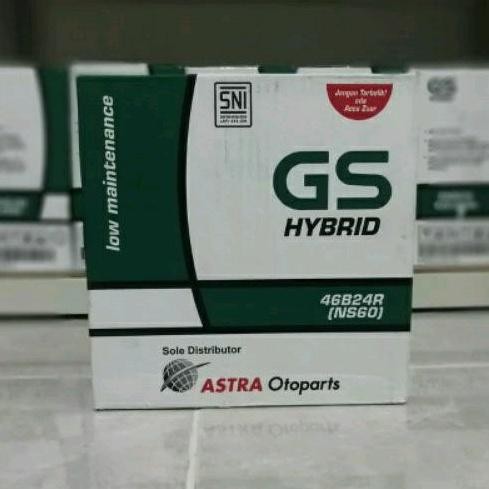 Aki / Accu Mobil Toyota Avanza, Toyota Rush Ns60 Gs Astra Hybrid Aki Basah