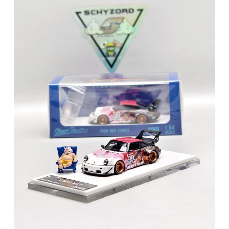 Stance Hunters Resin REV Porsche RWB 964 AKIBA #96 High GT Wing Figure Boss Gundam Akiba Limited