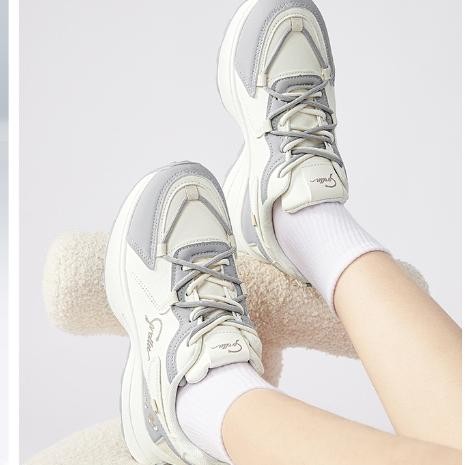 Corolla Haze Sepatu Wanita Abu-Abu Casual Platform Tinggi Sneakers Sekolah Cox3323402