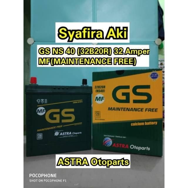 Aki Mobil Grand Max,Carry,Avanza Terios Gs Mf Ns40 32 Amper