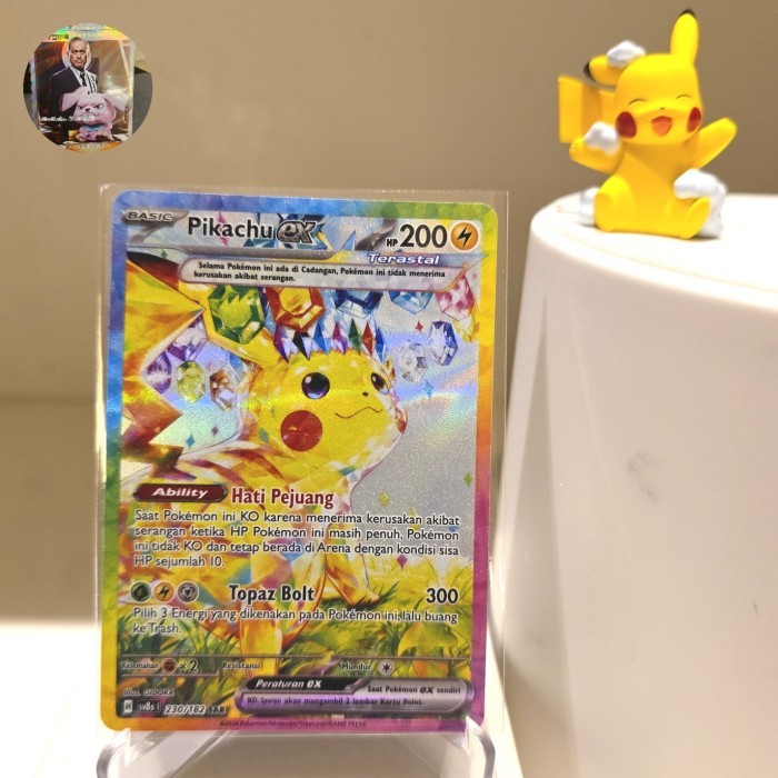 Pikachu Ex SAR sv8s kartu pokemon kilat rasi tcg indo