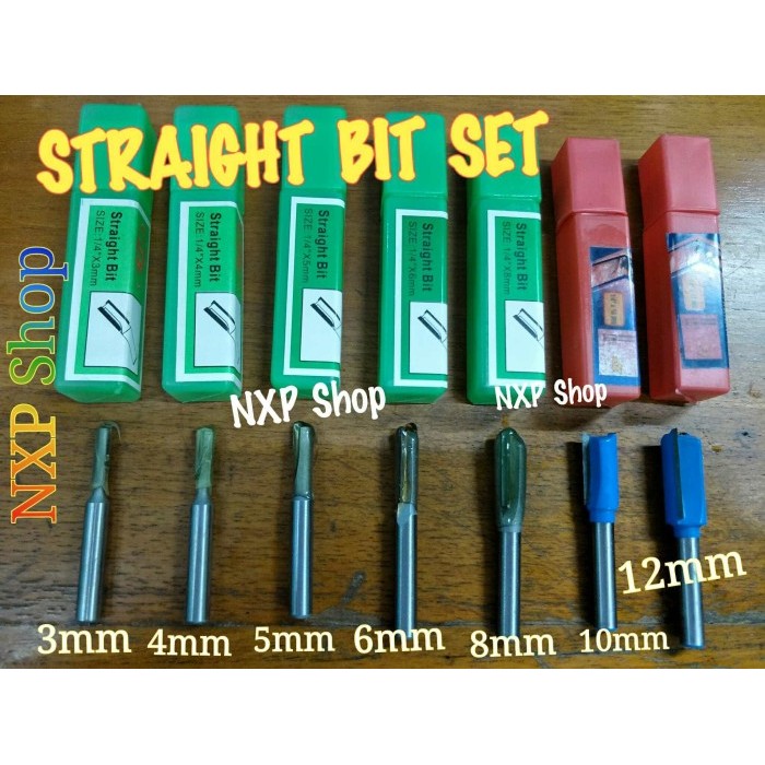 straight bit set / router bits set / mata router set / mata profil set