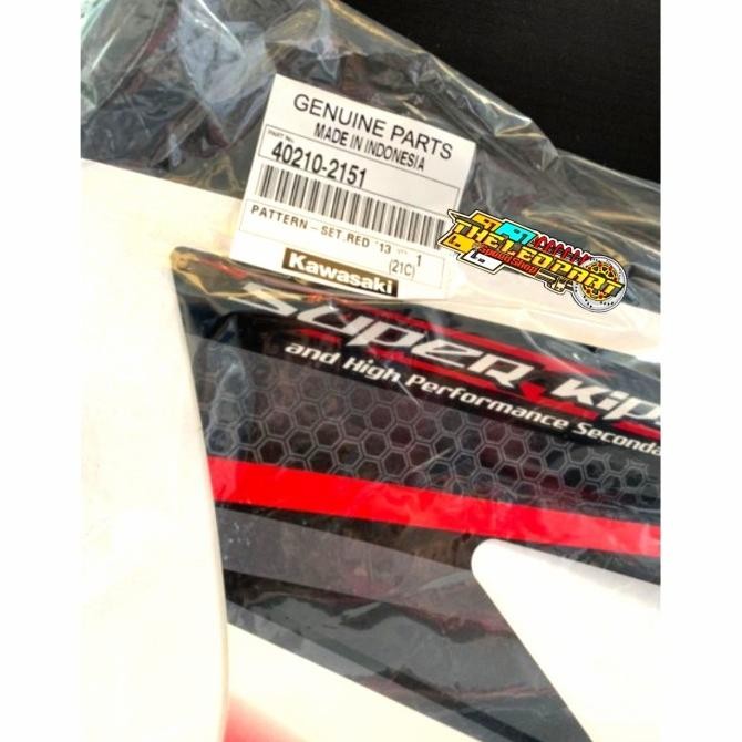 Terlaris Striping Lis Stiker Ninja R Ss Merah Hitam 2014 2015 Ori Kawasaki