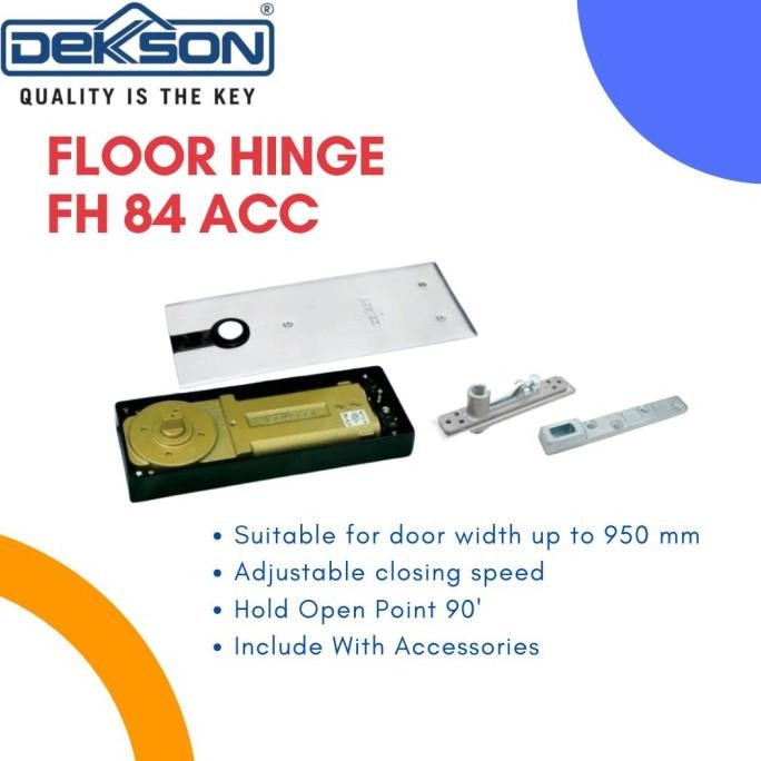 Dekkson Floor Hinge Fh 84 With Accessories Bts 84 Dekkson Engsel Tanam Murah Berkualitas