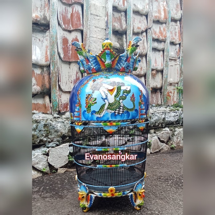 Sangkar burung perkutut mahkota premium