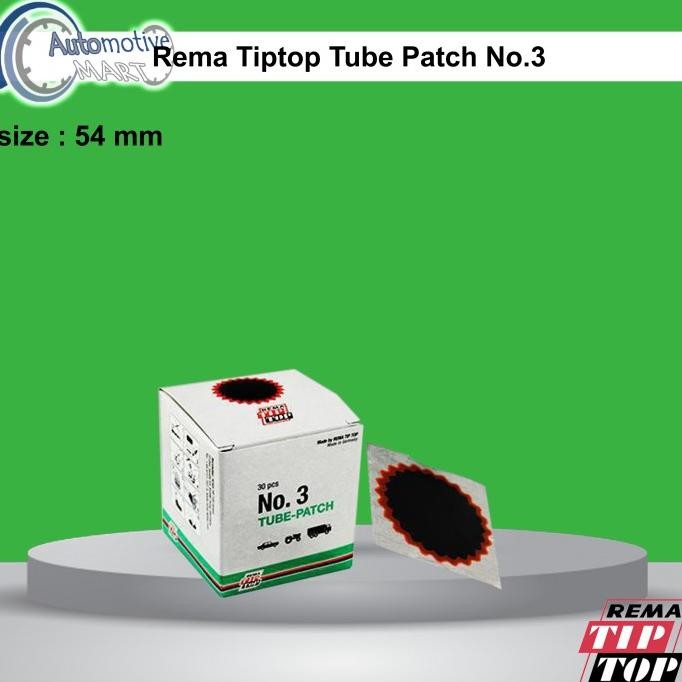 NEW Rema TipTop Tube Patch No.3 Karet Koyok Tambal Ban TipTop 500 0067