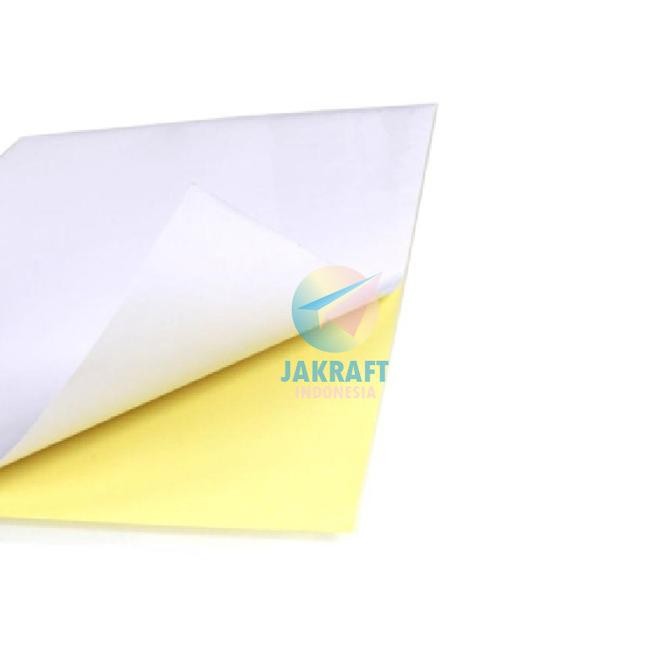 Terlaris Kertas Stiker Doff Hvs A4 Sticker Matte Doft Putih Polos High Quality