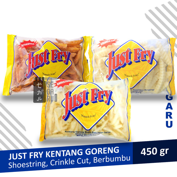 

Just Fry Kentang Goreng French Fries Shoestring / Crinkle / Berbumbu