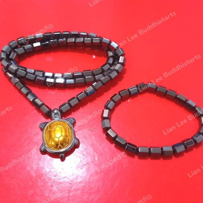 cusss order] Kalung + gelang Terapi Kesehatan Bio Magnetik simbol Kura rejeki