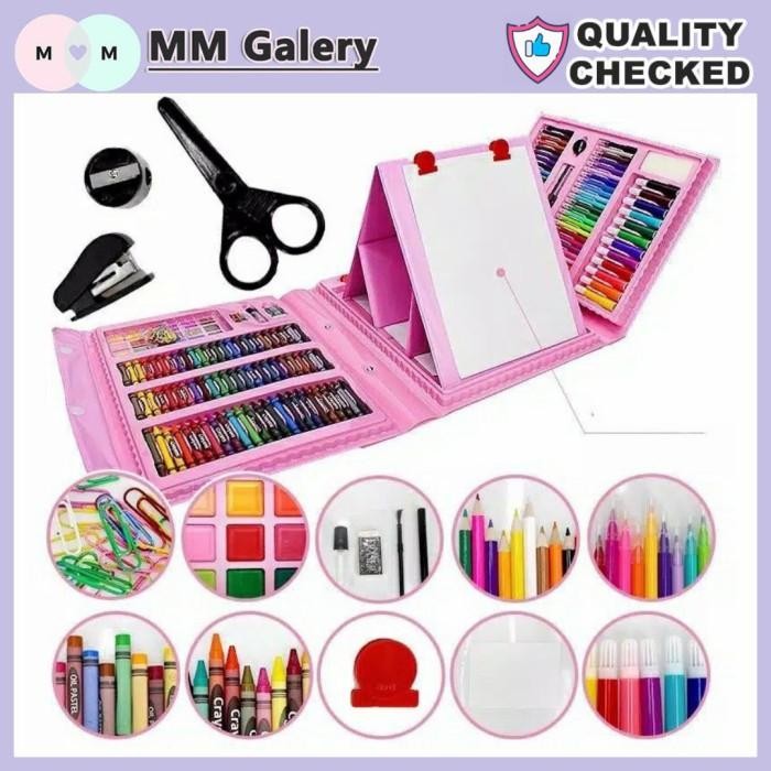 

Crayon Set 208Pcs / Krayon Mewarnai Anak 208Pcs / Pensil Warna Set 208