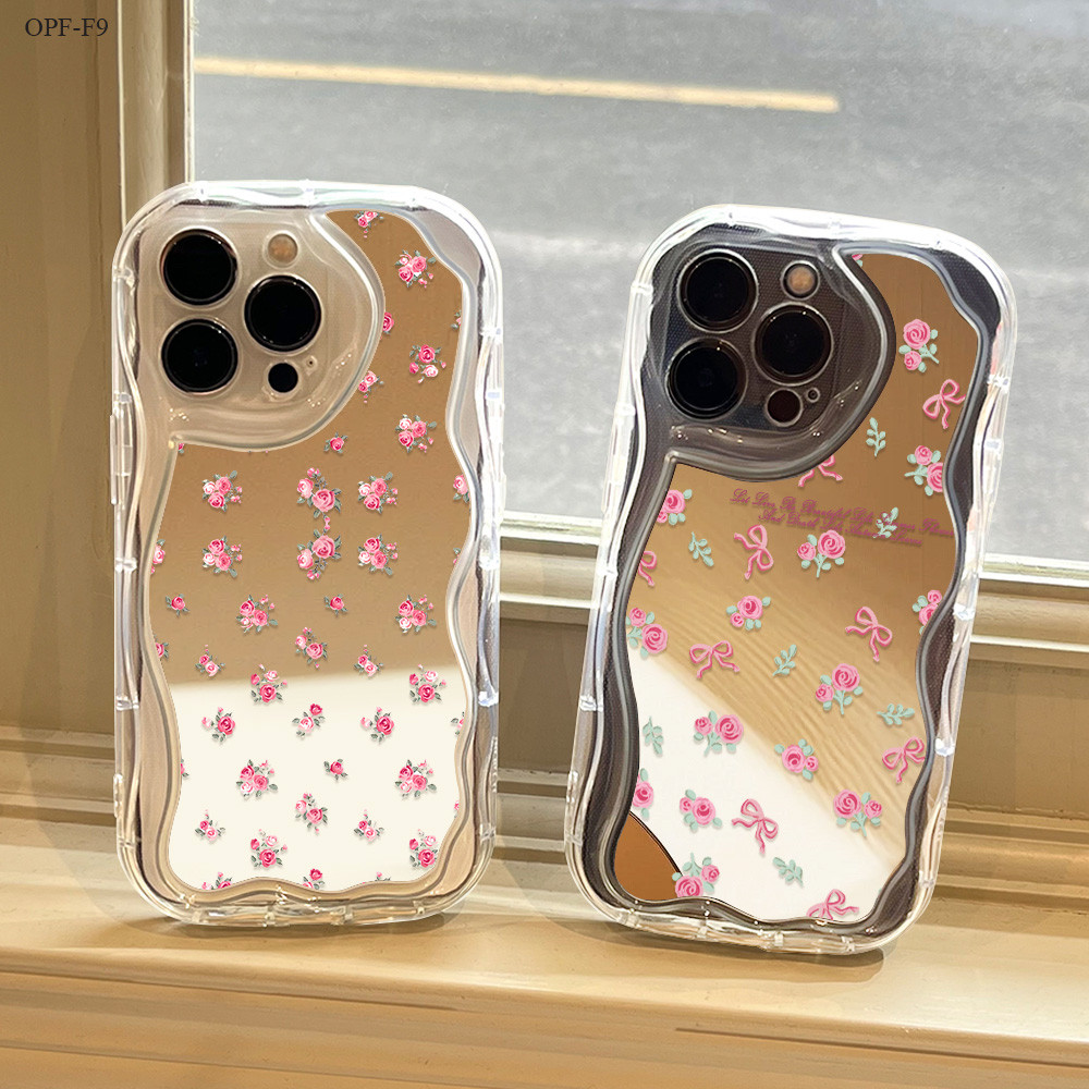 Casing Hp Untuk OPPO F9 F11 F23 5G JZ Mirror Flower 5146 Soft Cover