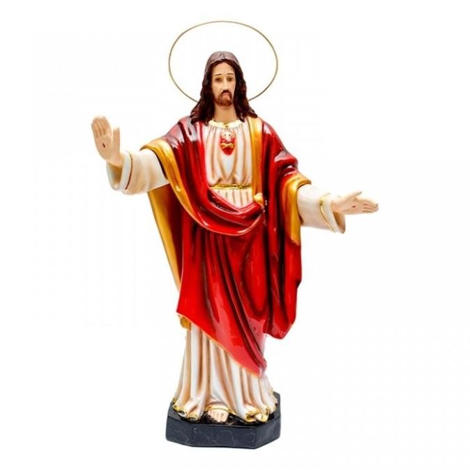 Silahkan Order] Patung Tuhan Yesus Tangan Terbuka 60cm - Patung Ibadah