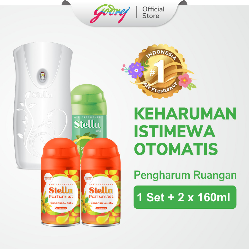 Stella Matic Box Set + Matic Refill Cananga Lullaby 160ml x2