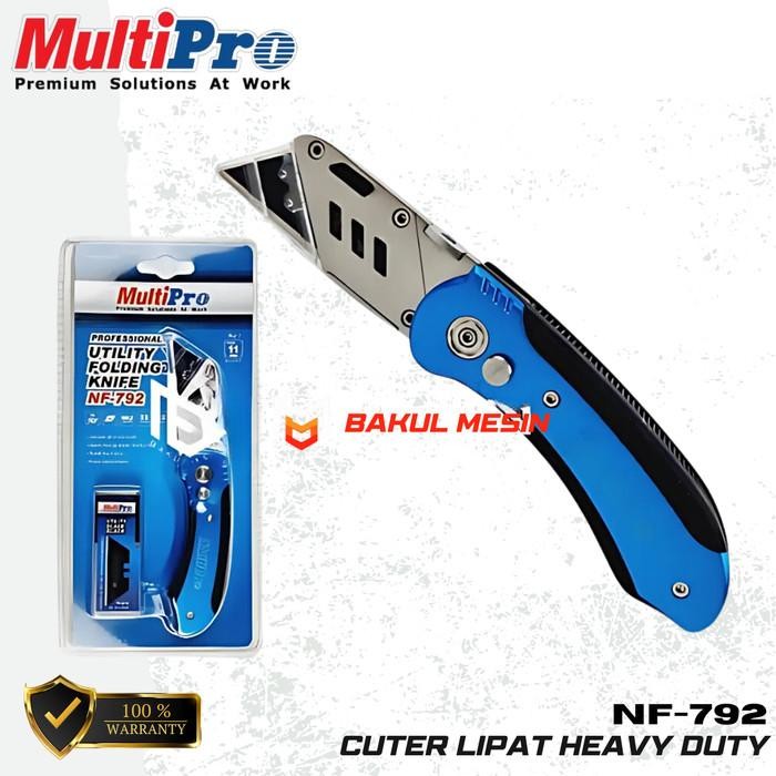 

Multipro Nf792 Utility Folding Knife Nf-792 Cuter Lipat Heavy Duty
