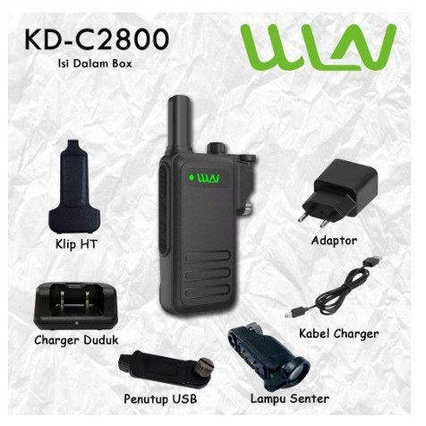 PAKET 10 UNIT Walkie talkie WLN KD-C2800 KD-C2800 WATERPROOF KD-C180
