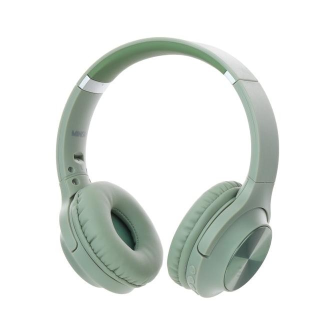 MINISO HEADSET BLUETOOTH HEADPHONE WIRELESS HENSET BLOETOOTH TEKSTURCD