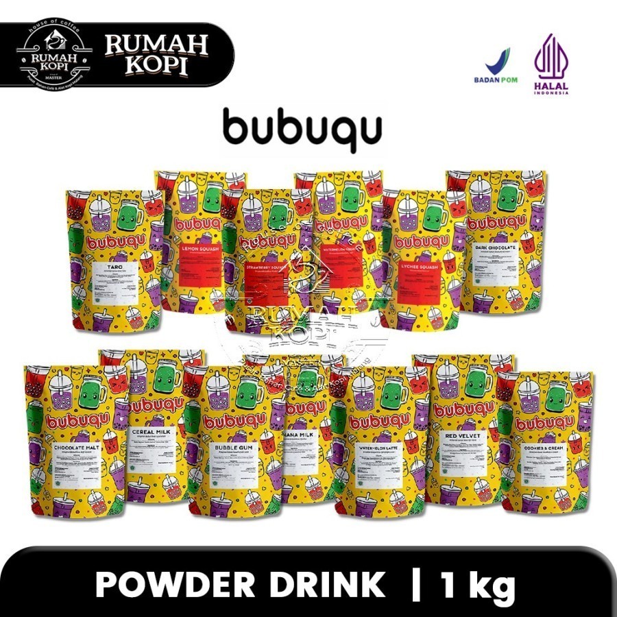 

Minuman Bubuk BUBUQU 1 Kg Powder Drink Aneka Rasa Bubuk