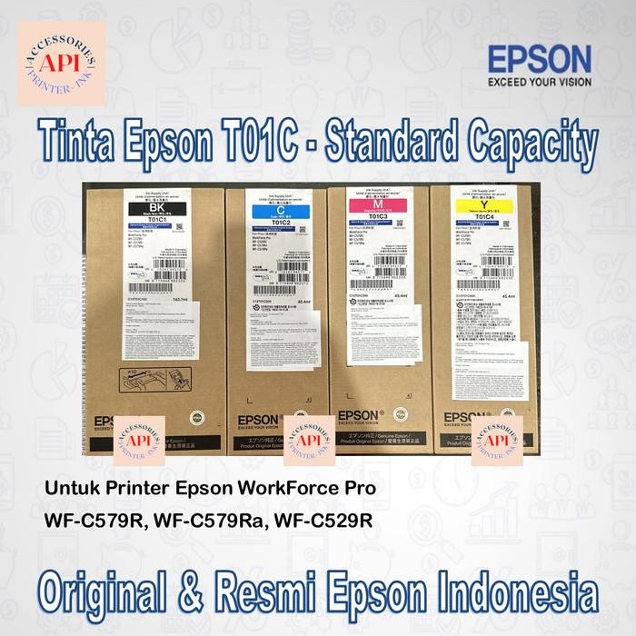 Tinta Epson T01C Standard Tinta Printer Epson Wf C579R 579R - Original