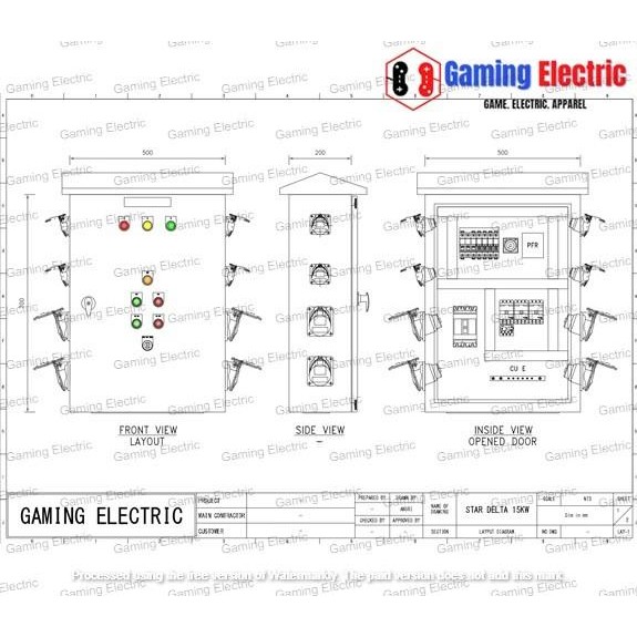 Panel Star Delta + Feeder Custom Outdoor