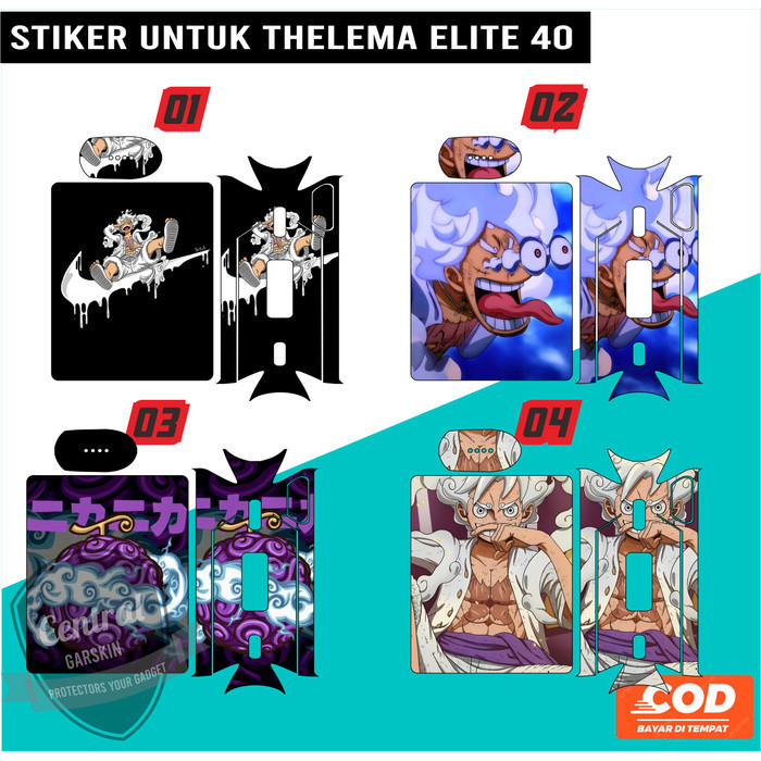 

*Fullbody* Thelema Elite Luffy One Piece 01 Garskin Case/Stiker Premium Custom COD