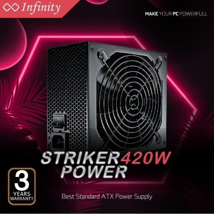 PSU INFINITY STRIKER POWER 400W 80+ BRONZE Power Supply INFINITY 400 W