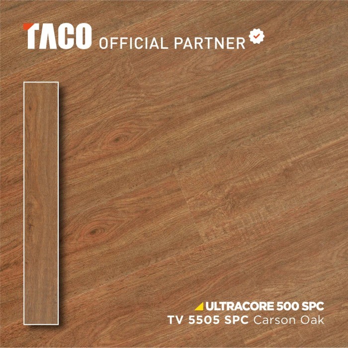Lantai Kayu Taco SPC 5 mm - TV 5505 Carson Oak