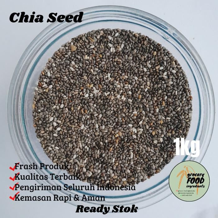 

Organic Black Chia Seed 1Kg / Omega - 3 Chia Seed Organic Natural 100%