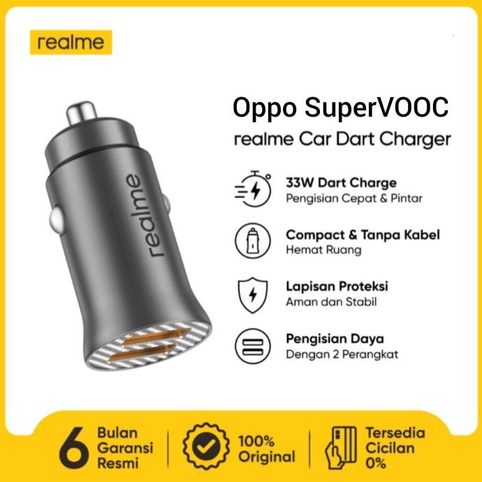 Realme Car Dart Charger 33W OPPO Car Charger 33W SUPERVOOC ORIGINAl