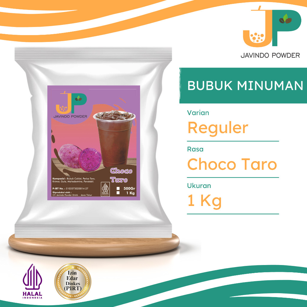 

JAVINDO Bubuk Minuman Reguler Rasa Choco Taro / Cokelat Taro 1 Kg Javindo Powder