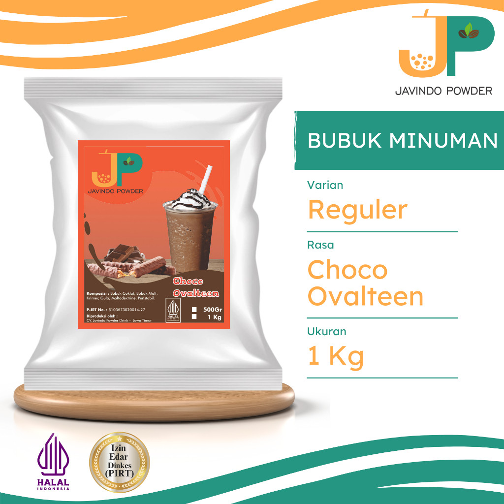 

JAVINDO Bubuk Minuman Reguler Rasa Choco Ovalteen / Cokelat Ovaltine 1 Kg Javindo Powder