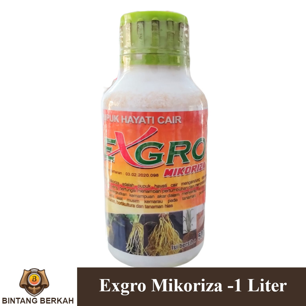 Exgro 1 LIter Pupuk Mikoriza Cair Plus Tricoderma Pertanian