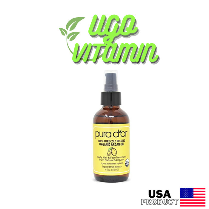 Pura Dor Purador Pura D'or 100% Organic Argan Oil for Damage Hair