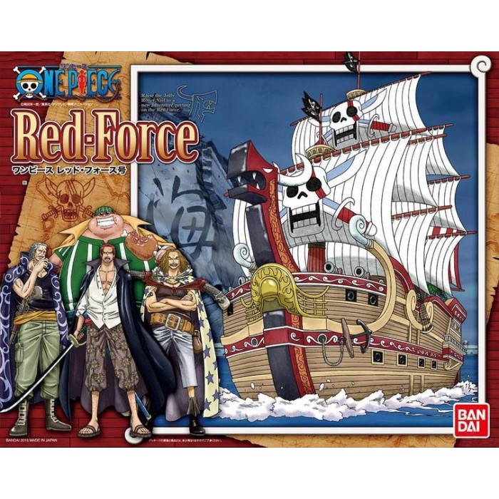 Kapal One Piece Kapal Red Force ORIGINAL BANDAI 25cm Model Kit ORI