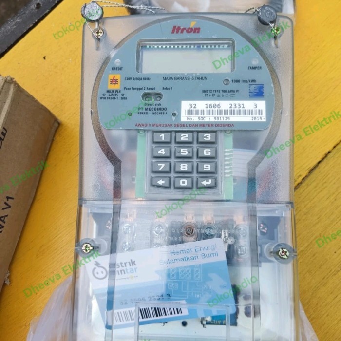 Kwh Meter Itron 5/60 Amper (Prabayar/Token)