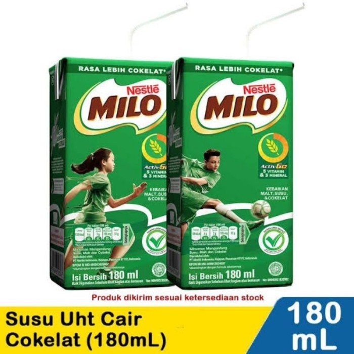 

MILO ACTIVE-GO UHT 180ml x 36pcs Khusus Pengiriman Instan