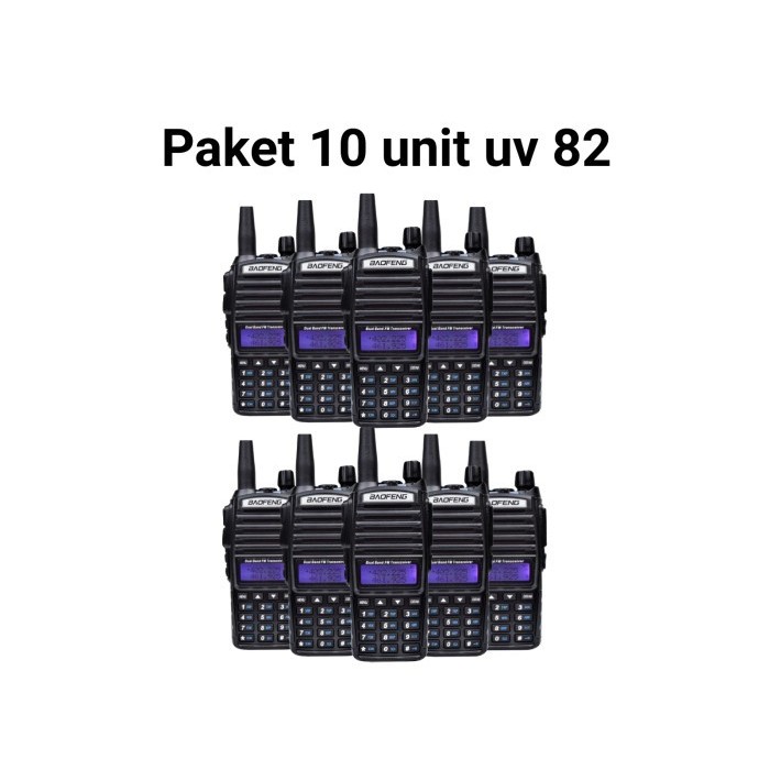 Spesial!!! 10 unit UV 82 8 watt radio HT jarak jauh terbaik walkie talkie dualband UV82 handy talkie