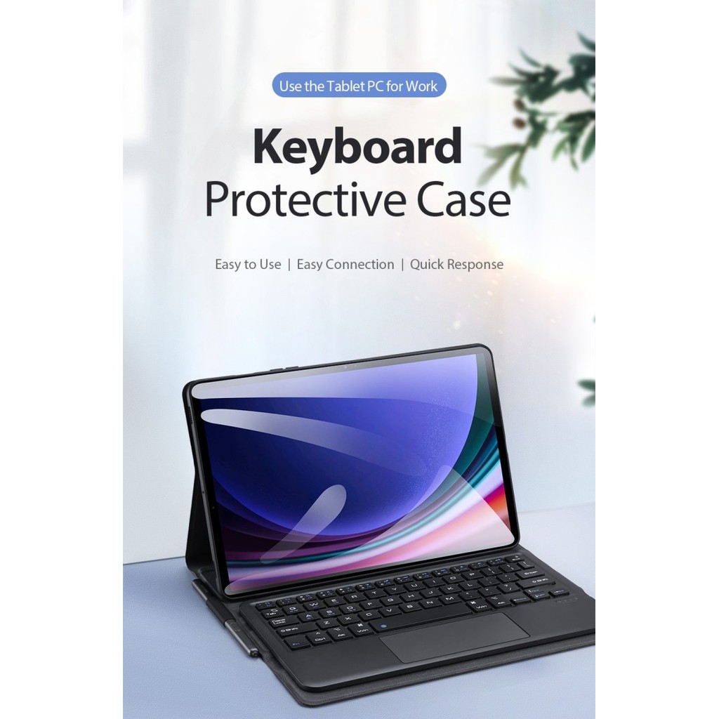 SAMSUNG TAB S9 FE PLUS / TAB S9 FE DUX DUCIS KEYBOARD CASE