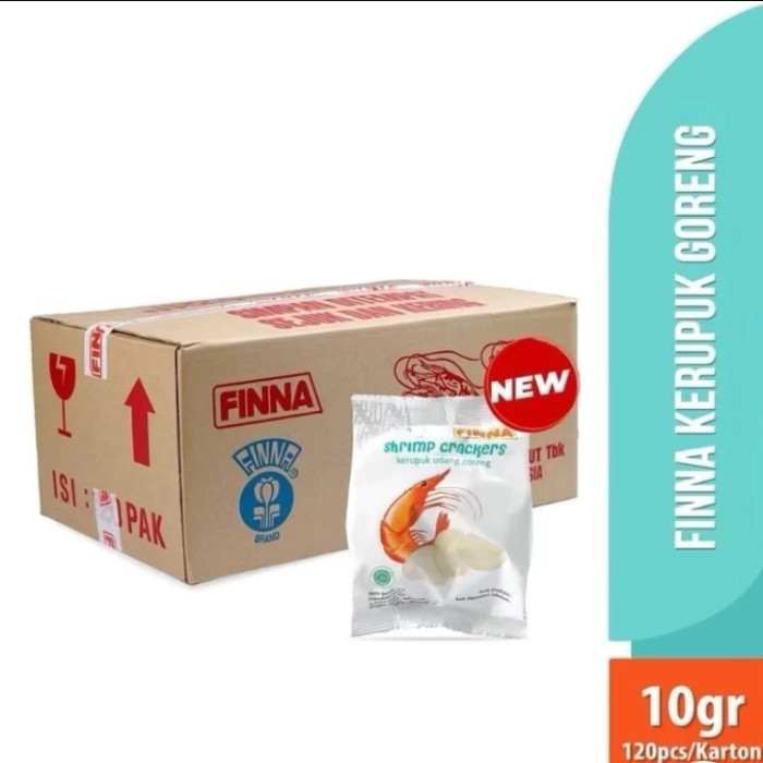 

Kerupuk Udang Finna Siap Makan 1 Dus / 120pcs