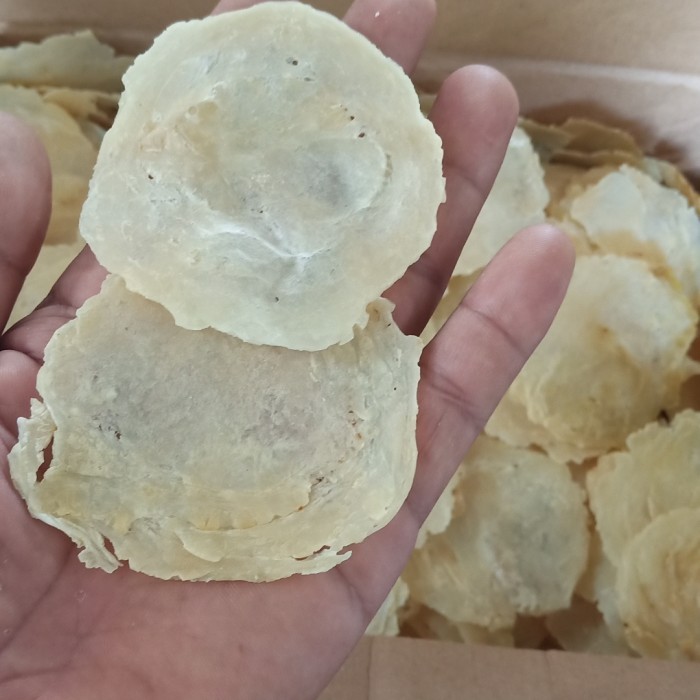 

emping melinjo mentah 1kg tipis kering asli limpung