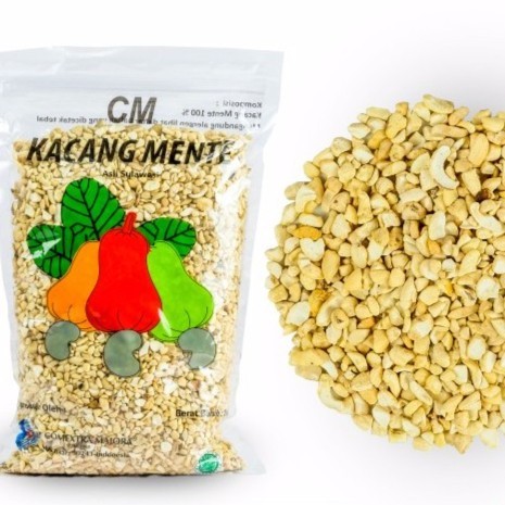 

Kacang Mente Mentah Pecah 1kg/ Mede Pecah mentah