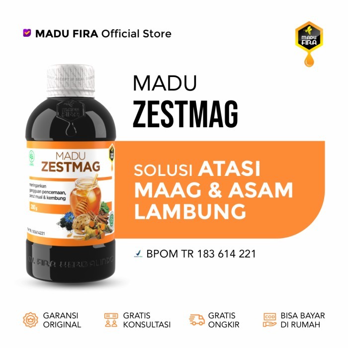 

MADU ZESTMAG 280gr - Membantu Atasi Maag dan Asam Lambung