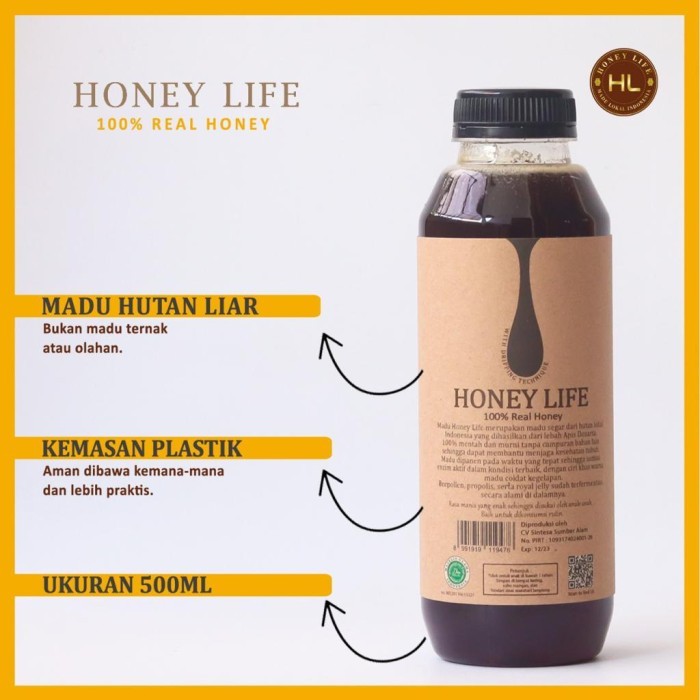 

Madu Honey Life 500ml
