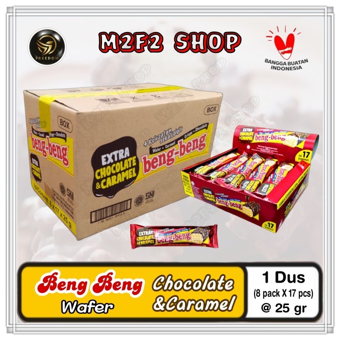 

Beng Beng Wafer Extra Caramel Crispy Chocolate Cokelat 25 gr (Karton)